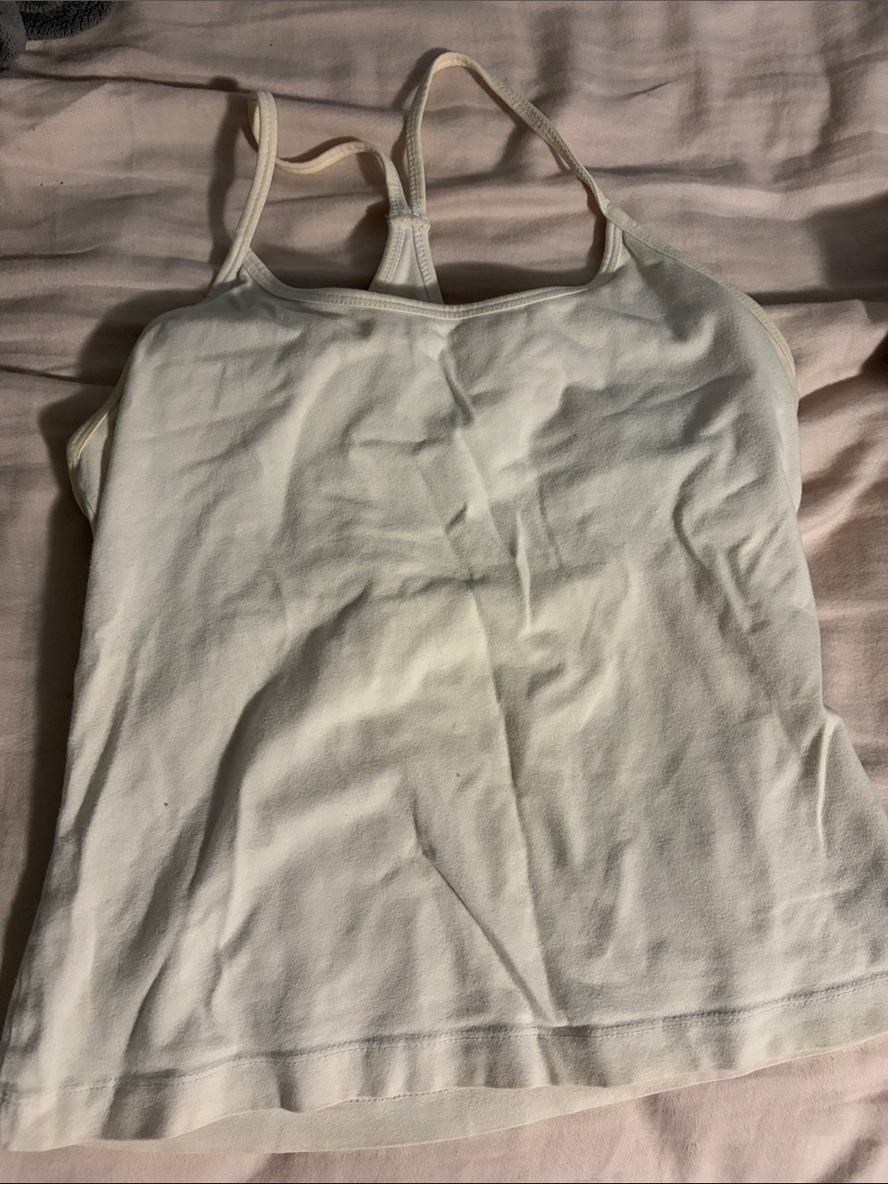 Women's Cream Racerback Tank Top